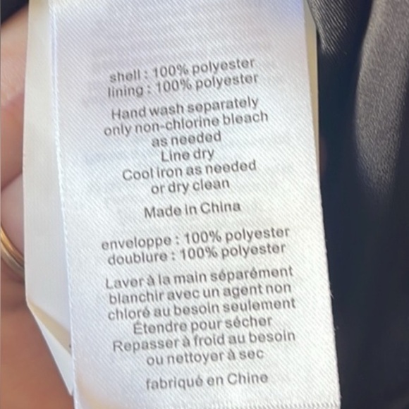 White by Vera Wang Formal Black One-Shoulder Dress with Sash in Ebony Si… - Picture 5 of 14